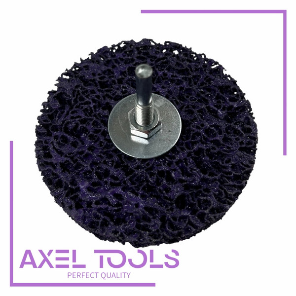 Круг Зачистной «Axel-Tools» Coral под Дрель / Шуруповёрт, Фиолетовый, 50мм