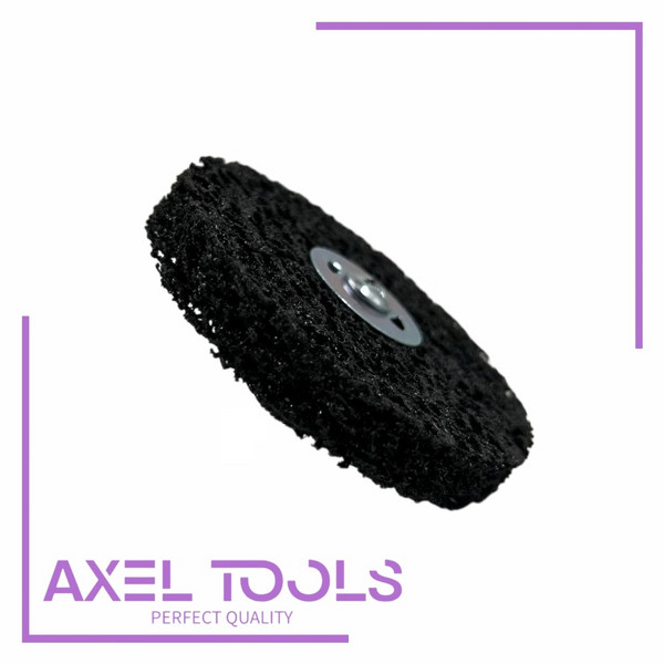 Круг Зачистной «Axel-Tools» Coral под Дрель / Шуруповёрт, Чёрный, БШ, 150мм