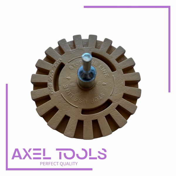 Круг для Снятия Клейких Лент «Axel-Tools» Резиновый, 100x15мм
